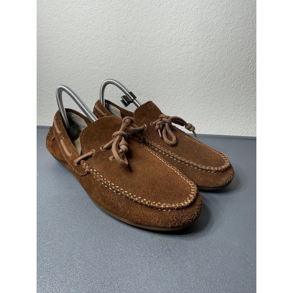 Cole Haan Driving Casual Slip On Shoes Mens Size 7 Brown Suede Moccasin Grand.OS